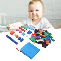 120 PCS Dominoes Set Smooth Surface Bulk Dominoes Racing Tiles Games Toy Wooden Building Blocks Bulk Dominoes Racing Tile Games With Extra Storage Bag (Domino Building Blocks) -Folkmanis Toys Shop 51s0V2gqsjL