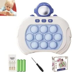 Pocket Game For Kids,Pocket Game Console For Kids,Cool Pocket Game Kids,Kids Breakout Speed Push Game Machine Decompression Toy,Focus Training Press Music For Kids Age 3+ (Astronaut, Rechargeable) -Folkmanis Toys Shop 51s0bgZOVlL. AC