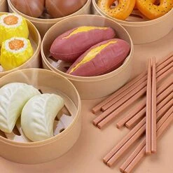 OADANNUo Play Food 88 PCS Dim Sum Play Food Toy For Kids Kitchen Toddler Imaginative Development Toys, Fun Educational Game Accessories Perfect Educational Toy For Toddlers Boys & Girls 9 OADANNUo Play Food 88 PCS Dim Sum Play Food Toy For Kids Kitchen Toddler Imaginative Development Toys, Fun Educational Game Accessories Perfect Educational Toy For Toddlers Boys & Girls -Folkmanis Toys Shop 51s4D50rkkS