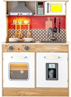 HONEY JOY Kids Kitchen Playset, Pretend Play Kitchen For Toddlers, Removable Sink, Microwave, Cookware, Large Storage Cabinet, Wooden Little Chef Toy Kitchen Set, Gift For Boys Girls 3+ (Gray) 16 HONEY JOY Kids Kitchen Playset, Pretend Play Kitchen For Toddlers, Removable Sink, Microwave, Cookware, Large Storage Cabinet, Wooden Little Chef Toy Kitchen Set, Gift For Boys Girls 3+ (Gray) -Folkmanis Toys Shop 51s6u2TgDOL. AC