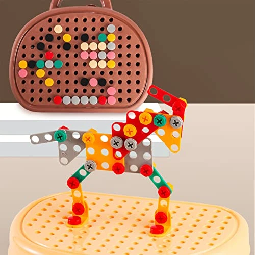 GENERIC 2023 Creative Toolbox, Thursday Creative Toolbox Toys Electric Drill Screwdriver Tools Electric Drill Construction Toys Preschool Educational Activities Toys For Children Over 3 Years Old (Yellow) 9 GENERIC 2023 Creative Toolbox, Thursday Creative Toolbox Toys Electric Drill Screwdriver Tools Electric Drill Construction Toys Preschool Educational Activities Toys For Children Over 3 Years Old (Yellow) - Image 7