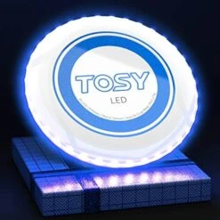 TOSY 36 & 360 LED Flying Disc - Extremely Bright, Smart Auto Light Up, 175g Frisbee, Rechargeable, Patent-Pending, Gift For Adult/Men/Boys/Teens/Kids, Birthday, Lawn, Outdoor, Beach & Camping Games -Folkmanis Toys Shop 51sDqeJf1XL. AC