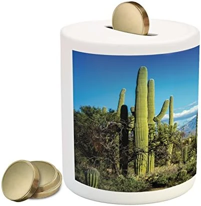 Ambesonne Vintage Piggy Bank, Bingo Game With Ball And Cards Pop Art Lottery Hobby Celebration Theme, Ceramic Coin Bank Money Box For Cash Saving, 3.6" X 3.2", Yellow Green 17 Ambesonne Vintage Piggy Bank, Bingo Game With Ball And Cards Pop Art Lottery Hobby Celebration Theme, Ceramic Coin Bank Money Box For Cash Saving, 3.6" X 3.2", Yellow Green - Image 15