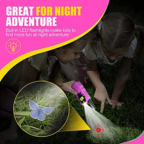 Walkie Talkies For Kids 2 Pack: Kids Birthday Gifts Toys For 3 4 5 6 7 8 9 10 Year Old Girls&Boys Pink Walkie Talkies 3 KM Long Range Kids Outdoor Camping Toys For Kids Ages 4-12 7 Walkie Talkies For Kids 2 Pack: Kids Birthday Gifts Toys For 3 4 5 6 7 8 9 10 Year Old Girls&Boys Pink Walkie Talkies 3 KM Long Range Kids Outdoor Camping Toys For Kids Ages 4-12 - Image 5