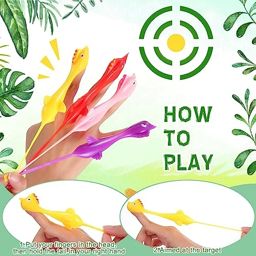 180 Pieces Slingshot Chicken Catapult Toy Flying Chicken Toy Funny Rubber Chicken Slingshot Stretchy Chicken Flingers Chicken Toy Activity For Children Birthday Party Favors, 6 Colors, 3.94 Inch 4 180 Pieces Slingshot Chicken Catapult Toy Flying Chicken Toy Funny Rubber Chicken Slingshot Stretchy Chicken Flingers Chicken Toy Activity For Children Birthday Party Favors, 6 Colors, 3.94 Inch - Image 2