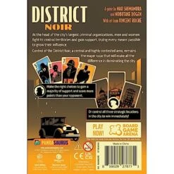 Pandasaurus Games District Noir Card Game | Crime Themed Bluffing And Set Collection Strategy Game | Fun Family Game For Kids And Adults | Ages 10+ | 2 Players | Avg. Playtime 10-20 Minutes | Made -Folkmanis Toys Shop 51skTAnIJKL