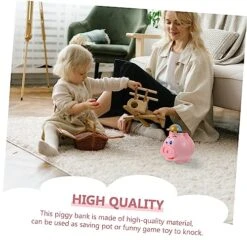 Kidcraft Playset Piggy Bank Desktop Toys Childrens Toys Animal Toys Saving Container Cartoon Money Bank Funny Currency Decorate Parent-Child Pink Plastic Kids Educational Toys -Folkmanis Toys Shop 51skjmJ1iLL