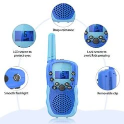 Wishouse Walkie Talkies For Kids, Toys For 3-8 Year Old Boys Girls, Childrens Radio Long Range With Detachable Lanyard Flashlight, Outdoor Camping Games Halloween Cosplay Xmas Birthday Gift 4 Pack 16 Wishouse Walkie Talkies For Kids, Toys For 3-8 Year Old Boys Girls, Childrens Radio Long Range With Detachable Lanyard Flashlight, Outdoor Camping Games Halloween Cosplay Xmas Birthday Gift 4 Pack -Folkmanis Toys Shop 51spCkAWKrL