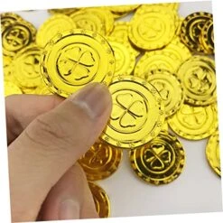 TOYANDONA Children Toys Pretend Toys Pirate Toy Trefoil Coins Pirate Coins Lucky Leprechaun Coin Kids Game Coins Gold Coins For Kids Plastic Gold Coins Lucky Coin Game Currency Trick 100pcs 14 TOYANDONA Children Toys Pretend Toys Pirate Toy Trefoil Coins Pirate Coins Lucky Leprechaun Coin Kids Game Coins Gold Coins For Kids Plastic Gold Coins Lucky Coin Game Currency Trick 100pcs -Folkmanis Toys Shop 51spruVR8uL