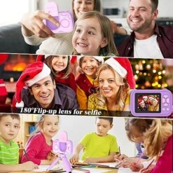 Teslahero Kids Camera Toys For 3-12 Years Old Boys Girls,Children's Camera With Flip-up Lens For Selfie & Video,HD Digital Camera,Christmas Birthday Party Gifts For Child Age 3 4 5 6 7 8 9 (Purple) -Folkmanis Toys Shop 51syBIIuYHL
