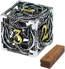 Metal Dragon DND Dice Set,Copper Material D&D Style Dice For Medieval Fantasy RPG,7 Dies With Tin Box,Silver Dragon 14 Metal Dragon DND Dice Set,Copper Material D&D Style Dice For Medieval Fantasy RPG,7 Dies With Tin Box,Silver Dragon -Folkmanis Toys Shop 51syFxIQpVL. AC