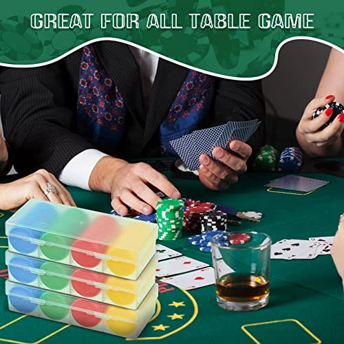 300 Pieces Plastic Poker Chips With Storage Box Counters Chip Poker Chips Set For Adults Poker Game Counters Kids Play Game Bingo Learning Math Counting 7 300 Pieces Plastic Poker Chips With Storage Box Counters Chip Poker Chips Set For Adults Poker Game Counters Kids Play Game Bingo Learning Math Counting - Image 5
