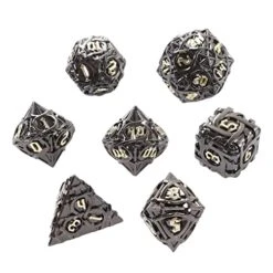 VBESTLIFE Polyhedral Dices Set, 7pcs Hollow Brass Dice Set Coating Clear Number Polyhedral Rolling Dice Toy Polyhedral Dice For Game Collectible Card Games 15 VBESTLIFE Polyhedral Dices Set, 7pcs Hollow Brass Dice Set Coating Clear Number Polyhedral Rolling Dice Toy Polyhedral Dice For Game Collectible Card Games -Folkmanis Toys Shop 51tAJYTd7kL
