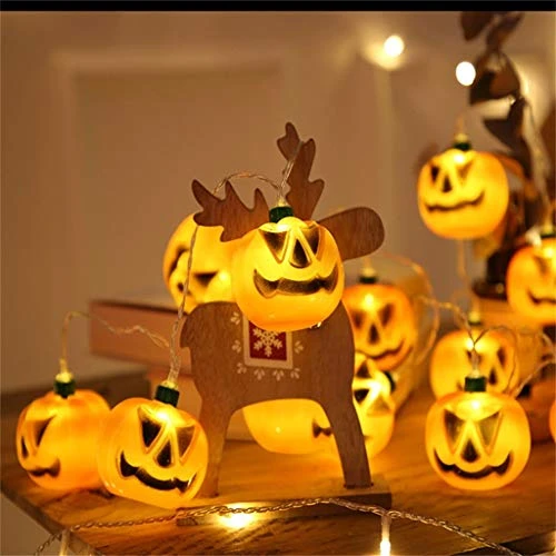 TOPUP Props Halloween Lights Halloween LED Decoration String Pumpkin Lights Novelty Funny Toy Baby Play Mat (as Shown, One Size) 5 TOPUP Props Halloween Lights Halloween LED Decoration String Pumpkin Lights Novelty Funny Toy Baby Play Mat (as Shown, One Size) - Image 3