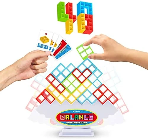 IYuePeng 32 Pcs Tetra Tower Games Balance Stacking Team Building Blocks Board Game For Kids & Adult, Drop The Pile Of Tower STEM Toys For 2 Players, Family, Parties, Travel 10 IYuePeng 32 Pcs Tetra Tower Games Balance Stacking Team Building Blocks Board Game For Kids & Adult, Drop The Pile Of Tower STEM Toys For 2 Players, Family, Parties, Travel - Image 8