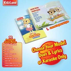 Kidzlane Microphone For Kids With Bluetooth | Kids Singing Toy Microphone For Babies & Toddlers | Voice Changer & 10 Built-in Nursery Rhymes | Kids Karaoke Microphone Ages 3+ 8 Kidzlane Microphone For Kids With Bluetooth | Kids Singing Toy Microphone For Babies & Toddlers | Voice Changer & 10 Built-in Nursery Rhymes | Kids Karaoke Microphone Ages 3+ -Folkmanis Toys Shop 51tHxLSNzBL