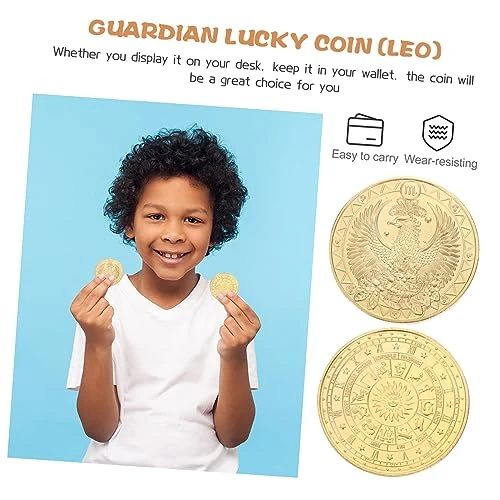 ABOOFAN 3pcs Collection Game Coins Metal Side Decision Double Commemorative Wishing Lucky Decorative Iraqi Coin Constellations Dinar Kids Antique Collective Maker Golden For Constellation 4 ABOOFAN 3pcs Collection Game Coins Metal Side Decision Double Commemorative Wishing Lucky Decorative Iraqi Coin Constellations Dinar Kids Antique Collective Maker Golden For Constellation - Image 2