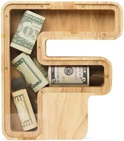 WOOD CITY Letter Piggy Bank For Adults Boys Girls Kids, Wooden 9 Inch Large Personalized Bills And Coins Bank Money Box, Customized Name DIY Creative Gift For Real-Money, Alphabet Decorations (B) 26 WOOD CITY Letter Piggy Bank For Adults Boys Girls Kids, Wooden 9 Inch Large Personalized Bills And Coins Bank Money Box, Customized Name DIY Creative Gift For Real-Money, Alphabet Decorations (B) -Folkmanis Toys Shop 51tVs4iSUL. AC