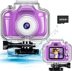 Underwater Kids Camera Toys For Kids 3-8 Boys Girls, Waterproof Kids Digital Camcorder Sports Video Camera, Toddler Kids Toys For 3 4 5 6 7 8 Year Old Birthday Gifts With 32GB SD Card(Blue) -Folkmanis Toys Shop 51tZ2O1MNVL. AC