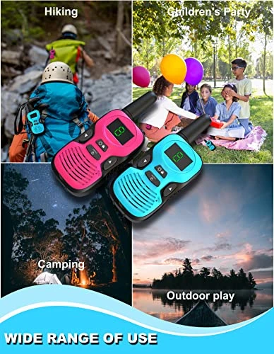 Walkie Talkies For Kids Rechargeable 2 Pack: Walkie-Talkies For Kids - Walky Talky For Kids - Long Range Outdoor, Hiking, Camping Toys For 3-12 Year Old Girls Boys Gifts Christmas Games 5 Walkie Talkies For Kids Rechargeable 2 Pack: Walkie-Talkies For Kids - Walky Talky For Kids - Long Range Outdoor, Hiking, Camping Toys For 3-12 Year Old Girls Boys Gifts Christmas Games - Image 3