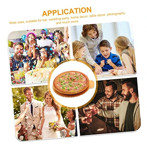 Ibasenice Math Games Simulation Pizza Model Toy For Kids Artificiales Para Toddler Toys Faux Pizza Simulation Food Toys DIY Kitchen Pretend Play Fake Food Model Fake Pizza Model Prop 5 Ibasenice Math Games Simulation Pizza Model Toy For Kids Artificiales Para Toddler Toys Faux Pizza Simulation Food Toys DIY Kitchen Pretend Play Fake Food Model Fake Pizza Model Prop - Image 3