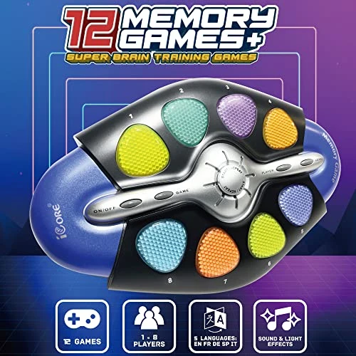 ICore Electronic Flashing Memory Game | 12-in-1 Handheld Brain Game For Kids | 1 Or 8 Players STEM Toy For Kids Boys And Girls | Fun Birthday Gift Toy For Kids Ages 6-12 Years Old 6 ICore Electronic Flashing Memory Game | 12-in-1 Handheld Brain Game For Kids | 1 Or 8 Players STEM Toy For Kids Boys And Girls | Fun Birthday Gift Toy For Kids Ages 6-12 Years Old - Image 4