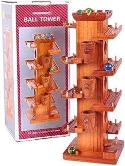 Zhenleisier Funny Marble Ball Run Wooden Tower Construction Track Game Educational Kids Toy Gift 11 Zhenleisier Funny Marble Ball Run Wooden Tower Construction Track Game Educational Kids Toy Gift -Folkmanis Toys Shop 51tmLZutR L. AC