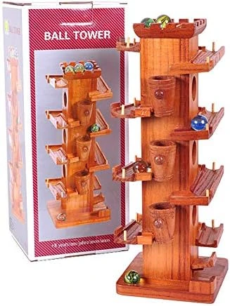 Zhenleisier Funny Marble Ball Run Wooden Tower Construction Track Game Educational Kids Toy Gift 7 Zhenleisier Funny Marble Ball Run Wooden Tower Construction Track Game Educational Kids Toy Gift - Image 5