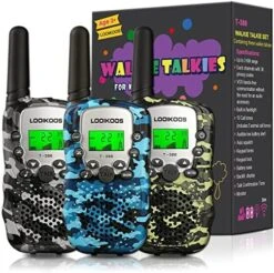LOOIKOOS Walkie Talkies For Kids, 3 KMs Long Range 2 Way Radio Toys For Boys And Girls Walky Talky Gifts 3 Pack 15 LOOIKOOS Walkie Talkies For Kids, 3 KMs Long Range 2 Way Radio Toys For Boys And Girls Walky Talky Gifts 3 Pack -Folkmanis Toys Shop 51tnpllhA2L. AC