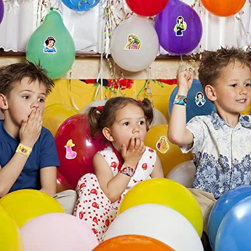 QICI 86Pcs Princess Slap Bracelet Set Include 36Pcs Slap Bracelet And 50Pcs Princess Stickers, Princess Themed Birthday Party Favors 9 QICI 86Pcs Princess Slap Bracelet Set Include 36Pcs Slap Bracelet And 50Pcs Princess Stickers, Princess Themed Birthday Party Favors - Image 7