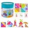 21pcs Wooden Pattern Blocks For Kids Large Size Set Of 3 Wooden Tangrams Puzzles Geometric Shapes Blocks With 20pcs Cards Montessori Learning Educational Toys Brain Teasers For Boys Girls -Folkmanis Toys Shop 51twgfOlGFL