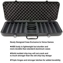 Versa Games 500 13.5g Pro Poker Clay Poker Chip Set - Casino Quality Clay Poker Chips With Denomination Numbers For Texas Holdem