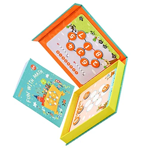 TOYANDONA Wooden Montessori Math Board Magnetic Numbers Learning Busy Board Kids Counting Puzzle Family Interactive Brain Teaser Toys For Kids Mathematical Thinking Training 2 TOYANDONA Wooden Montessori Math Board Magnetic Numbers Learning Busy Board Kids Counting Puzzle Family Interactive Brain Teaser Toys For Kids Mathematical Thinking Training