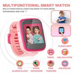 Ziegoal Kids Smart Watch For 3-12 Year Old Girls Toddler HD Dual Camera Smart Watch Multifunction Touch Screen Smartwatch With Game Educational Toys Birthday For Girls Age 4 5 6 7 8 9 -Folkmanis Toys Shop 51u7BBuAERL