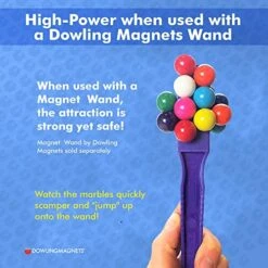 Dowling Magnets - 736606 Magnet Marbles (.63 Inch In Diameter), Clear Dish, Small, Set Of 20 -Folkmanis Toys Shop 51uDxA6HHBL