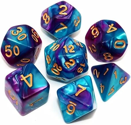 CREEBUY Rainbow DND Dice Set For Dungeon And Dragons D&D RPG Role Playing Games Polyhedral Dice With Bag 12 CREEBUY Rainbow DND Dice Set For Dungeon And Dragons D&D RPG Role Playing Games Polyhedral Dice With Bag - Image 10