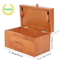 Onietoiy Big 32 Steps Wooden Secret Puzzle Box Toys Beech Wood Money Holder Handmade Storage Brain Teaser Unlocking Games Retro Compartment Thinking Toy Mysterious Birthday Gift For Kids And Adults -Folkmanis Toys Shop 51uKU2kUSPL
