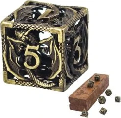 Metal Dragon DND Dice Set,Copper Material D&D Style Dice For Medieval Fantasy RPG,7 Dies With Tin Box,Silver Dragon 15 Metal Dragon DND Dice Set,Copper Material D&D Style Dice For Medieval Fantasy RPG,7 Dies With Tin Box,Silver Dragon -Folkmanis Toys Shop 51uQ6wiT82L. AC