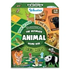Skillmatics Ultimate Animal Game Box - 3 Games In 1, Gifts, Family Friendly Games For Ages 6 And Up