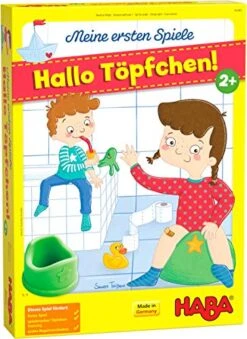 HABA 305485 My Very First Games: I Need To Potty- A Cooperative Dice Game For 1-4 Children Ages 2 And Up- English Instructions (Made In Germany)