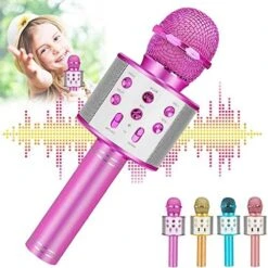 Toys For Girls Karaoke Microphone - Portable Wireless Bluetooth Karaoke Mic Machine With Flashlights, 3 4 5 Year Old Girl Birthday Gifts,Kids Toys For 6 7 8 9 10 Year Old Girl Stuff Teen Girl Gifts -Folkmanis Toys Shop 51uZGRJPRJL. AC