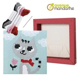 Avenue Mandarine 'Pix' Gallery' Cat Stitching Activity Set -Folkmanis Toys Shop 51ufK3a09sL