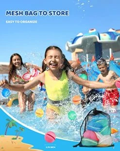 SOPPYCID Reusable Water Balloons,6 PCS Water Balloons Magnetic 15 SOPPYCID Reusable Water Balloons,6 PCS Water Balloons Magnetic -Folkmanis Toys Shop 51uno6IlpYL