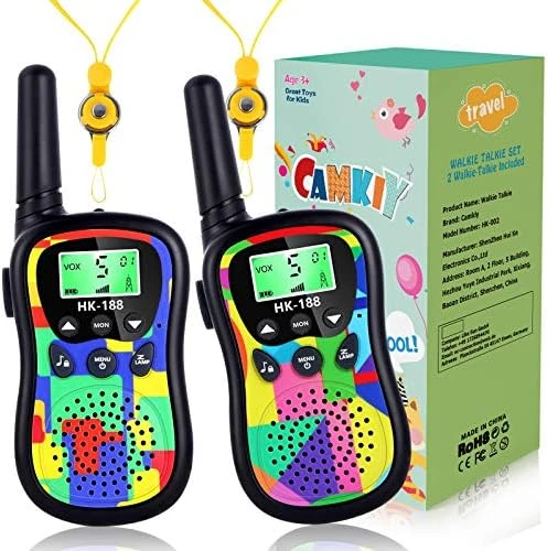 Camkiy Camouflage Walkie Talkies For Kids, 22 Channels 2 Way Radio With Backlit LCD Screen & LED Flashlight VOX Function, Long Range For Outdoor Camping Hiking 8 Camkiy Camouflage Walkie Talkies For Kids, 22 Channels 2 Way Radio With Backlit LCD Screen & LED Flashlight VOX Function, Long Range For Outdoor Camping Hiking - Image 6