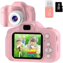 Tyseoome Kids Camera Toys For 3 4 5 6 7 8 9 10 11 12 Year Old Girls,Selfie Camera For Kids Christmas Birthday Festival Gift For Kids Upgrade Digital Camera With 32GB SD Card -Folkmanis Toys Shop 51v nogl3nL. AC