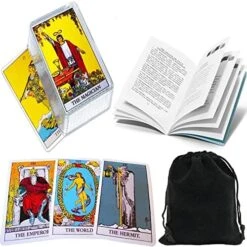 Smart Electronic Solutions Tarot Cards Classic Tarot Cards Deck With Manual Instructions Guidebook, Transparent Case, Velvet Bag And EBook SW -Folkmanis Toys Shop 51v saNVvAL. AC 1