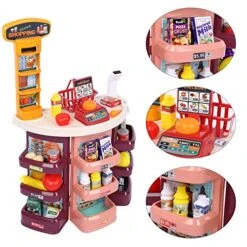 Toy Shopping Carts Playset | Kids Grocery Store Playset With Scanner, Supermarket Toy Playset With Pretend Electronic Scales, Sale Shelf | Kids Grocery Store Game For Boys Girls Age 3 And Over 10 Toy Shopping Carts Playset | Kids Grocery Store Playset With Scanner, Supermarket Toy Playset With Pretend Electronic Scales, Sale Shelf | Kids Grocery Store Game For Boys Girls Age 3 And Over -Folkmanis Toys Shop 51v14PeDoYL 7