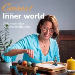 Create A WonderSpace Anywhere With Our Japanese Zen Garden Kit For Desk - Includes Premium Sand Tray Therapy Kit & Accessories - Perfect For Home And Office - Beautiful Zen Decor And Relaxation Gift 8 Create A WonderSpace Anywhere With Our Japanese Zen Garden Kit For Desk - Includes Premium Sand Tray Therapy Kit & Accessories - Perfect For Home And Office - Beautiful Zen Decor And Relaxation Gift -Folkmanis Toys Shop 51v83N6c7hL