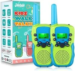 Jeebuu Toys For 3-12 Year Old Girls, 2 Pack Walkie Talkies For Kids 22 Channels 3 Kms Range 2 Way Radio For Indoor Outdoor Camping Hiking, Ideal Christmas Birthday Gifts For 3-12 Year Old Girls Boys -Folkmanis Toys Shop 51vBvGqKpGL. AC