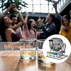 Toyvian Mini Toys Classic Toys Bingo Machine Cage Game Set With Bingo Balls Classic Metal Cage Wine Mug Rack Stand For Bar KTV Birthday Wedding Party Supplies Brain Toy Educational Toys -Folkmanis Toys Shop 51vFefUoKwL 1